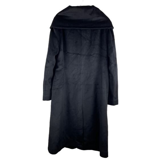 Cole Haan Single Breasted Wool Blend Long Coat Black Size 8 - Picture 6 of 8